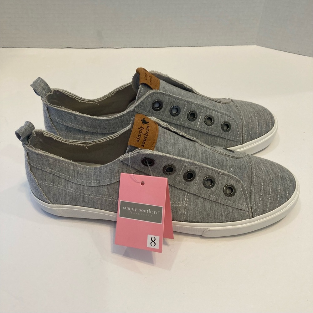 Simply Southern Gray Slip-On Sneakers